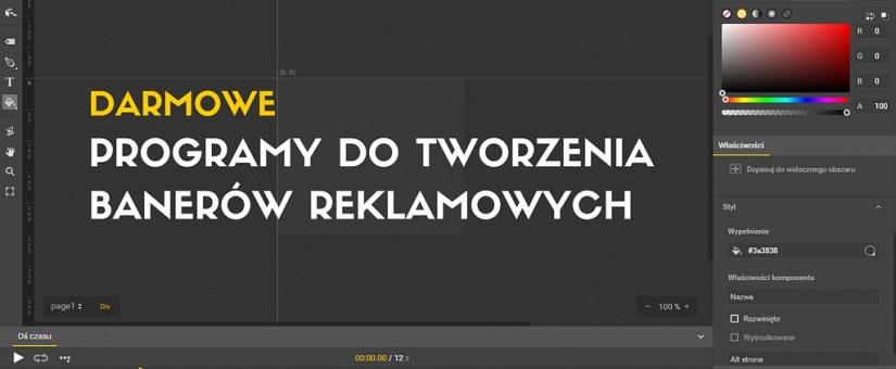 Darmowe programy do tworzenia banerów reklamowych B4Internet