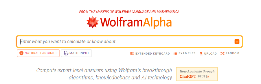 wolframalpha.com wyszukiwarka internetowa